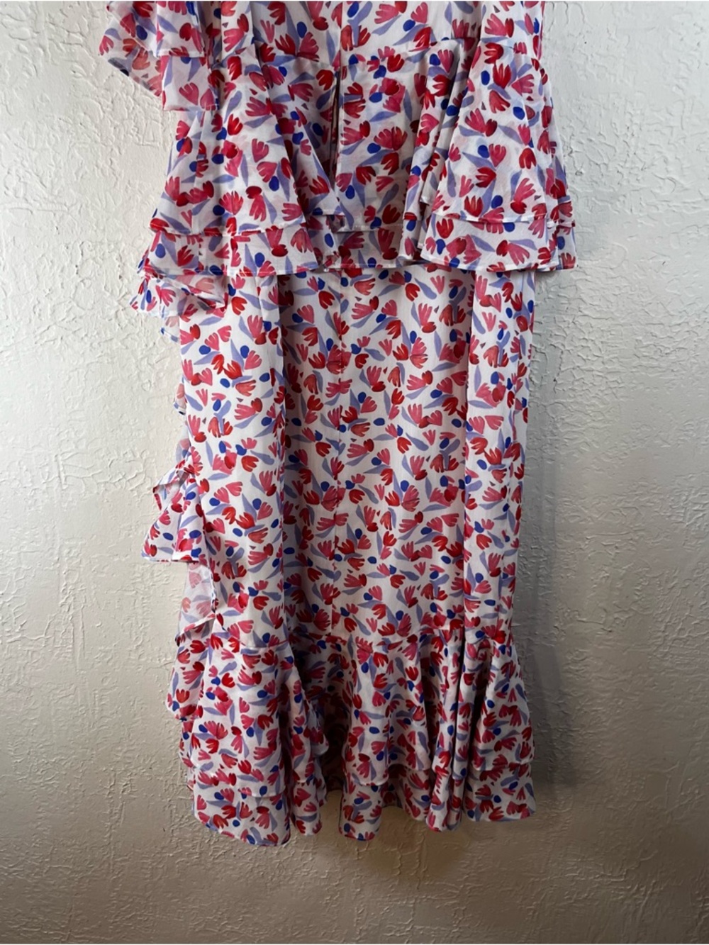 Amur Dylan Ruffle Midi Dress in White - Picture 11 of 13